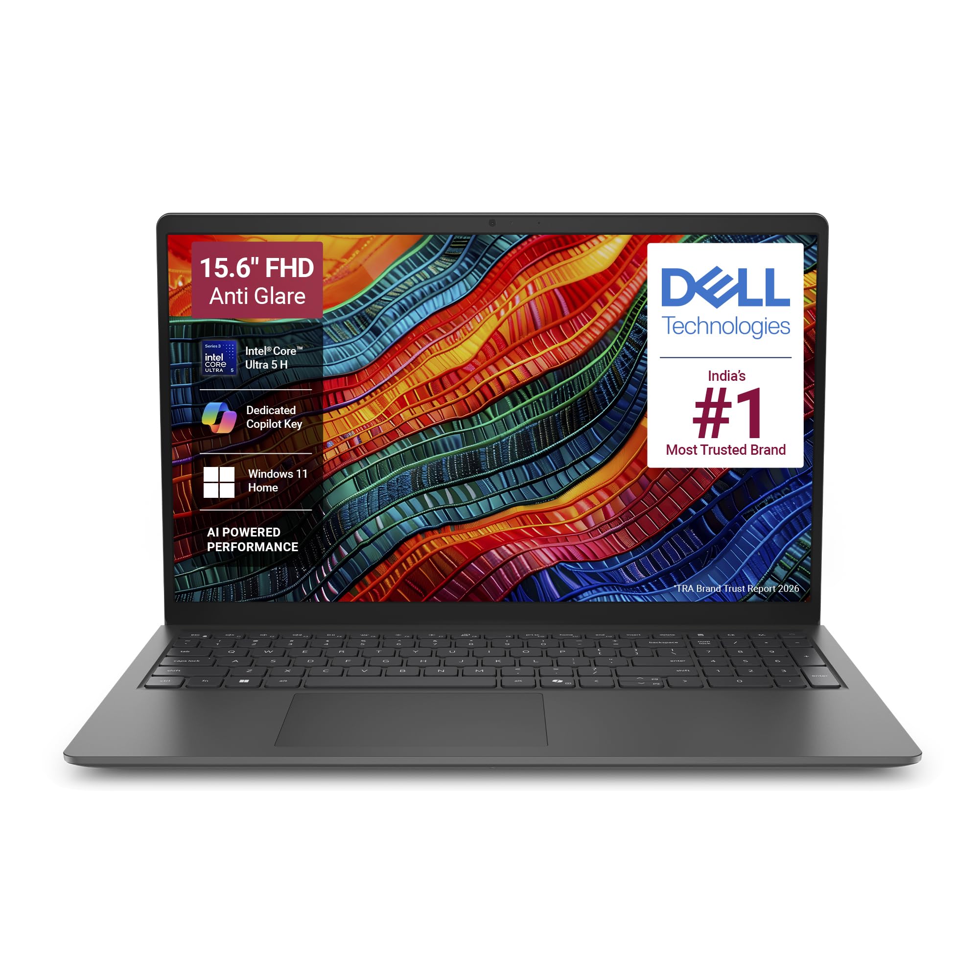 Dell 15 AI Powered Laptop, Intel Core Ultra 5 225H, 8GB DDR5 RAM